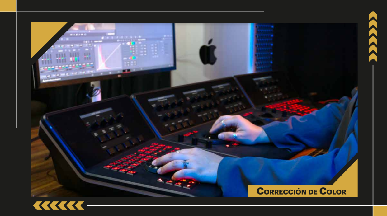 Laboratorio de edición y corrección de color en escuela de cine CEC